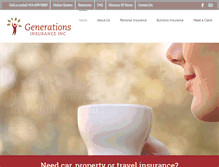 Tablet Screenshot of generationsinsurance.ca